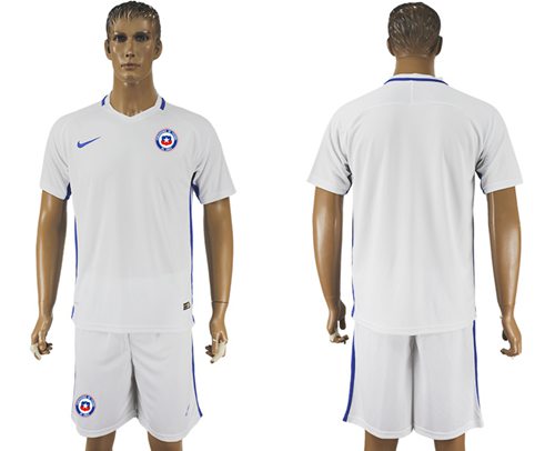 Chile Blank Away Soccer Country Jersey - Click Image to Close